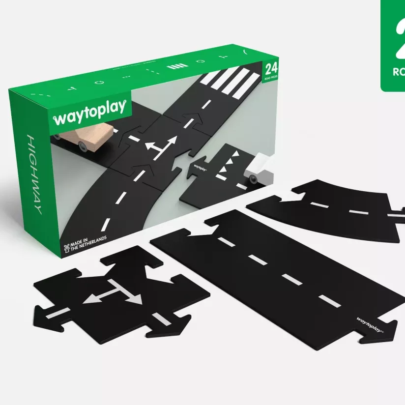 Waytoplay Highway - Σετ Αυτοκινητόδρομου (24 τεμ.)
