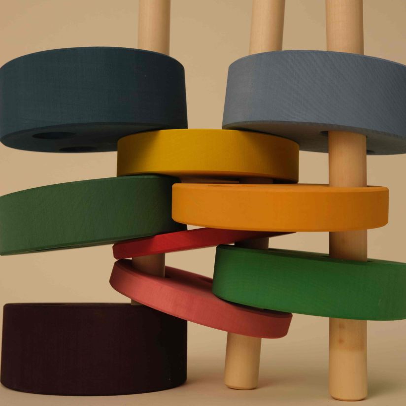 Toyto Round Stacking Tower - Ξυλινος Πυργος Στοιβαξης