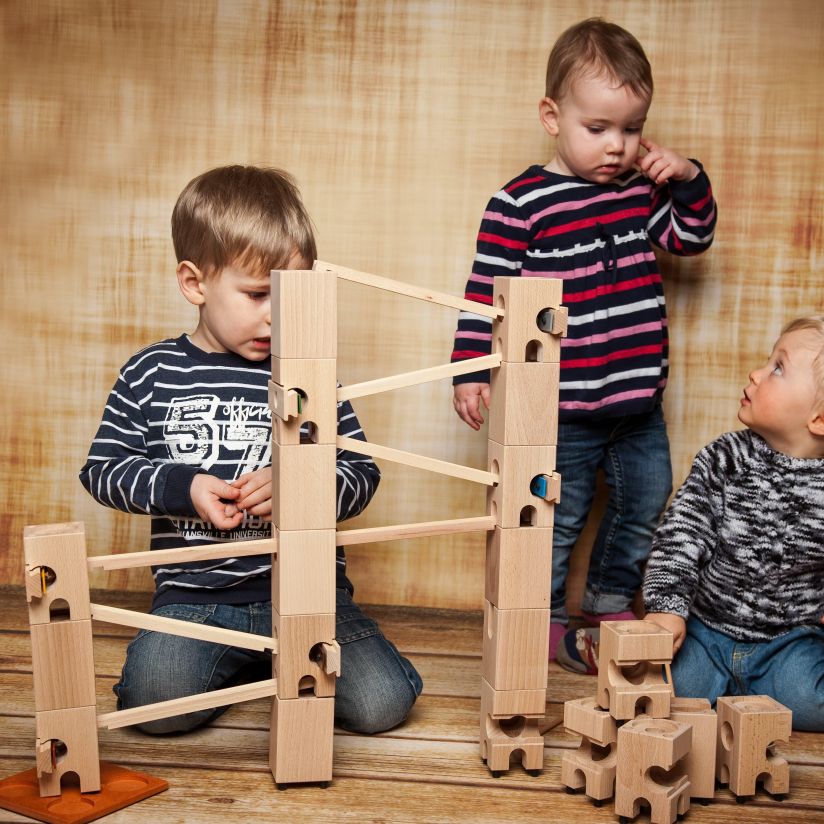 Xyloba Marble Run Extension Kit – Ξύλινο σετ μουσικής επέκτασης (62 τεμ.)